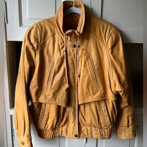 Vintage Mustard Yellow Wilson’s Leather Jacket - XS